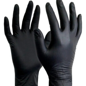 Guantes de nitrilo negro 100u