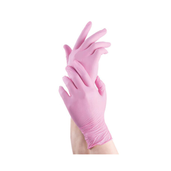 Guantes nitrilo Rosa 100u